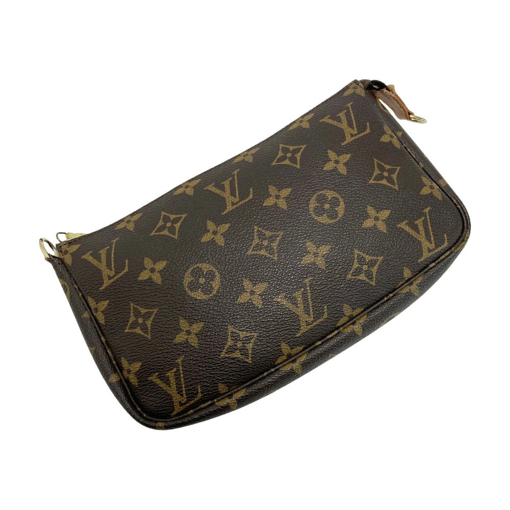 LOUIS VUITTON Monogram Pochette Accessoires Accessory Pouch Clutch Strap